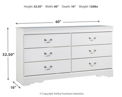 Anarasia - Dresser, Mirror - Hornell Furniture Outlet