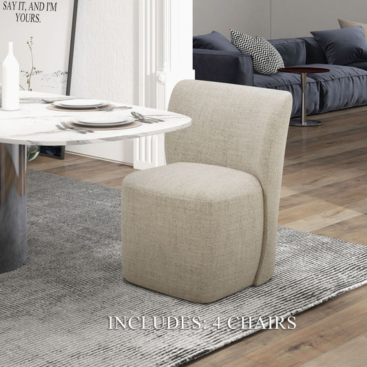 Accent Dining - Fabric Dining Chairs (Set of 4) - Hornell Furniture Outlet