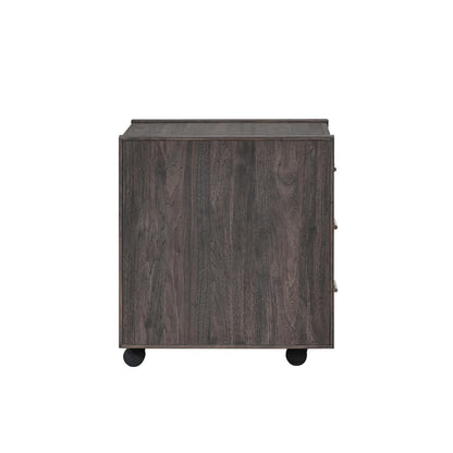 Modern Edge - Castered Filing Cabinet - Caffe - Hornell Furniture Outlet
