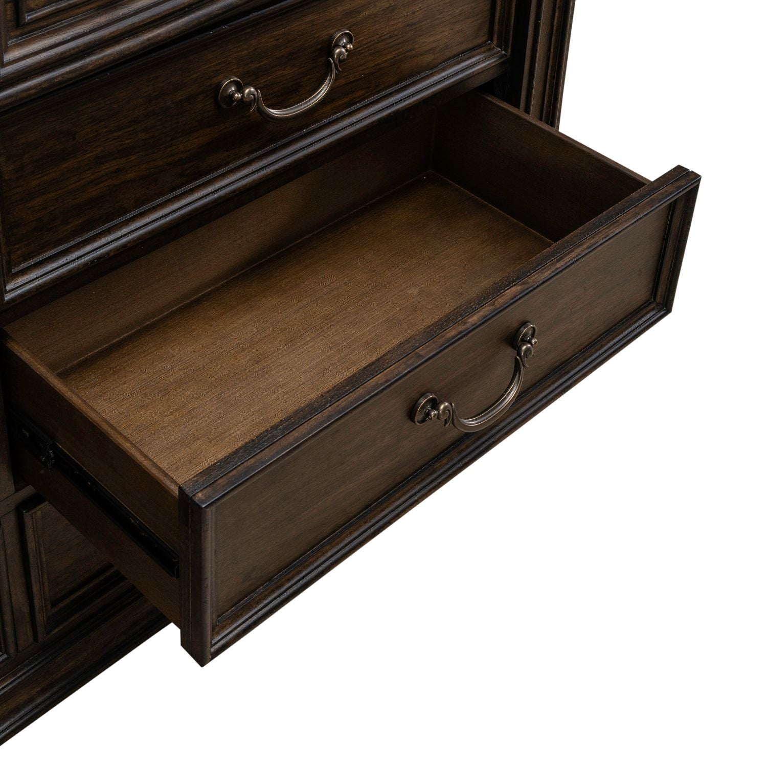 Provence Park - Dresser & Mirror - Brown - Hornell Furniture Outlet