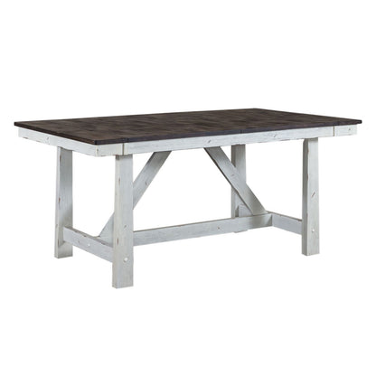 Farmhouse - Trestle Table Set - Hornell Furniture Outlet