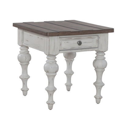 River Place - End Table - White - Hornell Furniture Outlet