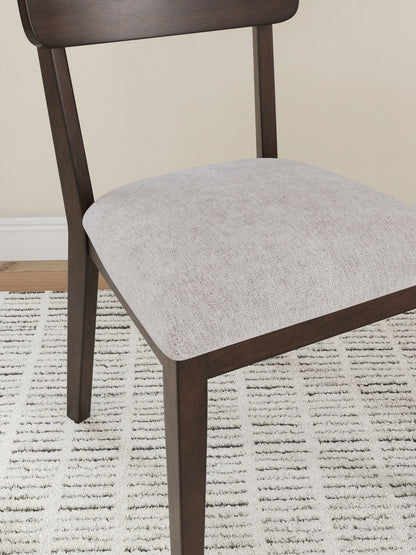 Mallenette - Dining Upholstered Side Chair (Set of 2) - Merlot - Hornell Furniture Outlet