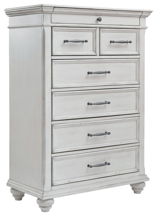 Kanwyn - Whitewash - Chest - Hornell Furniture Outlet