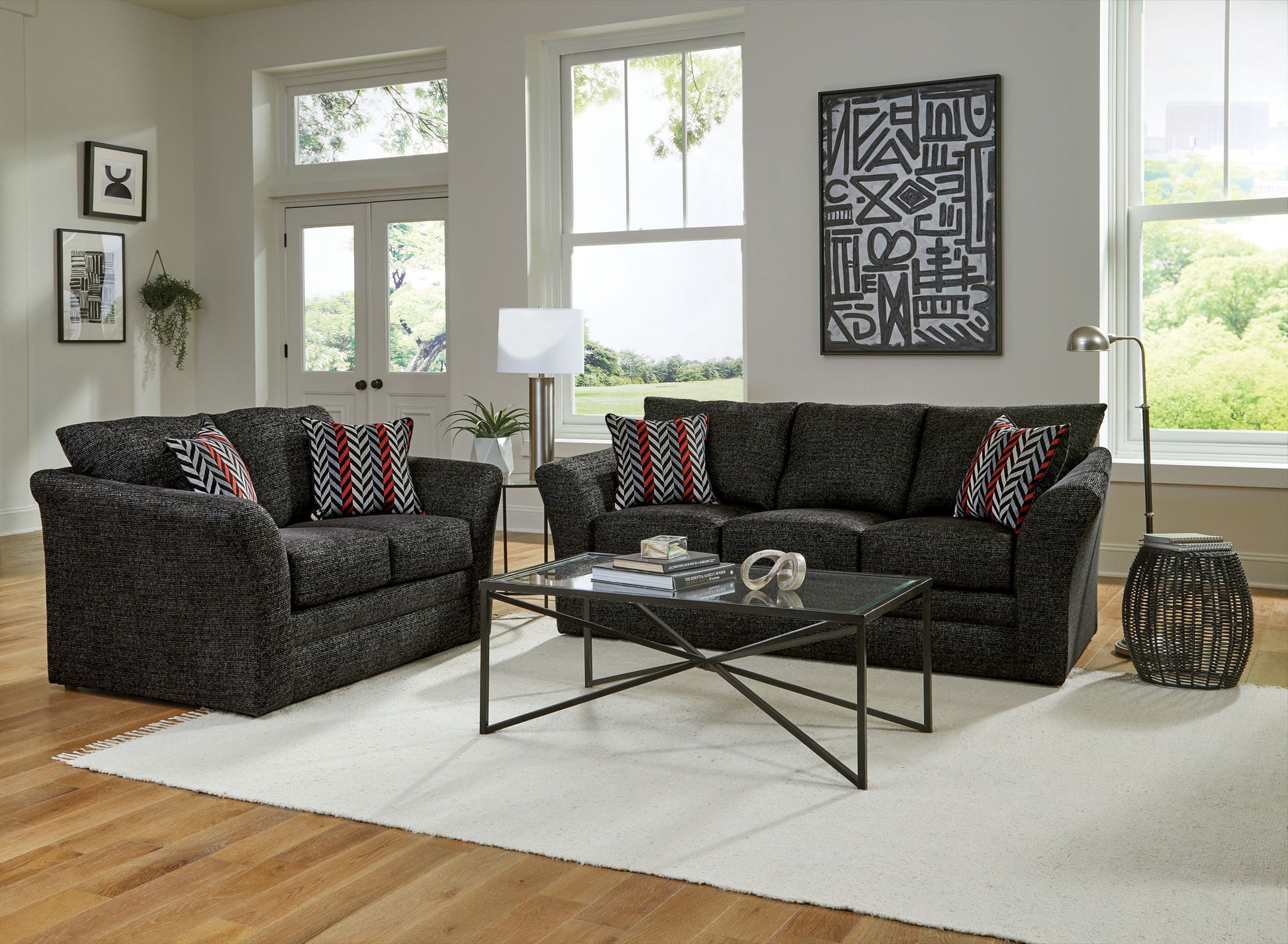 Varner - Sofa - Ebony - Hornell Furniture Outlet