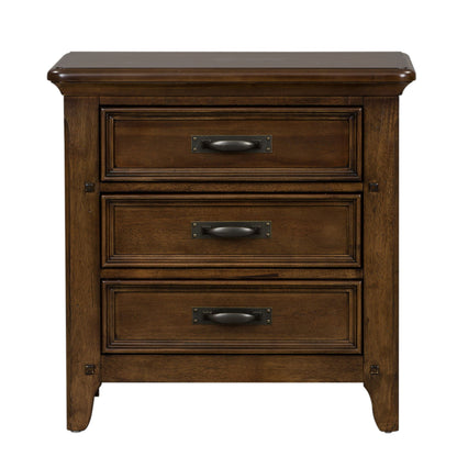 Saddlebrook - Nightstand - Dark Brown - Hornell Furniture Outlet