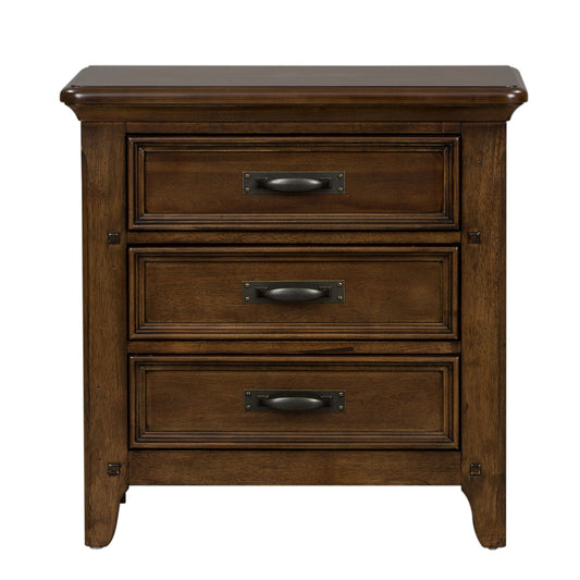Saddlebrook - Nightstand - Dark Brown - Hornell Furniture Outlet