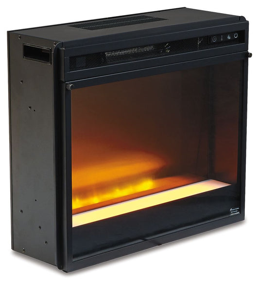 Entertainment Accessories - Fireplace Insert Glass/Stone - Black - Hornell Furniture Outlet