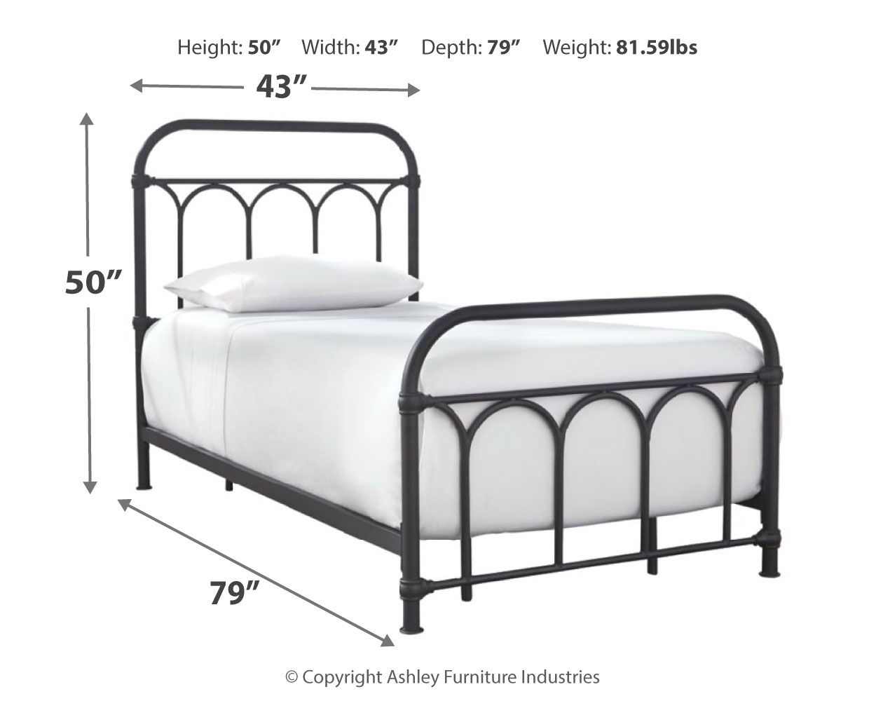Nashburg - Arch Bed - Hornell Furniture Outlet