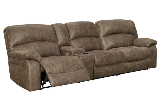 Segburg - Driftwood - 2 - Piece Power Reclining Sectional - Hornell Furniture Outlet