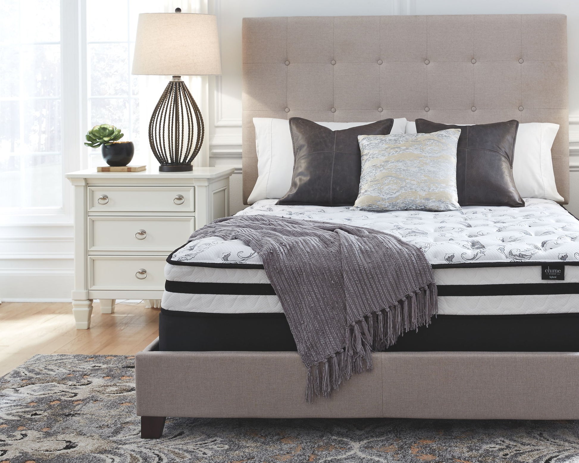 8 Inch Chime Innerspring - Firm Mattress - Hornell Furniture Outlet