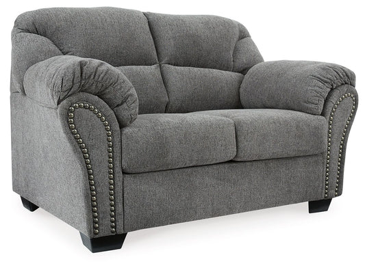 Allmaxx - Loveseat - Pewter - Hornell Furniture Outlet
