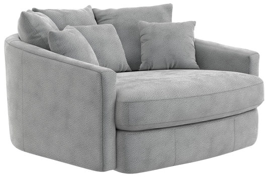 Matty - Round Accent Cuddle Chaise - Hornell Furniture Outlet
