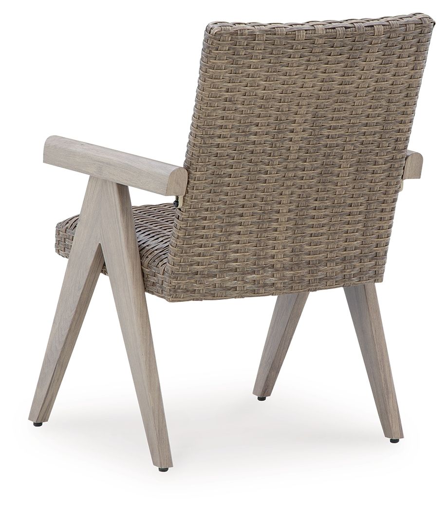 Cliff Trails - Beige - Arm Chair (Set of 2) - Hornell Furniture Outlet