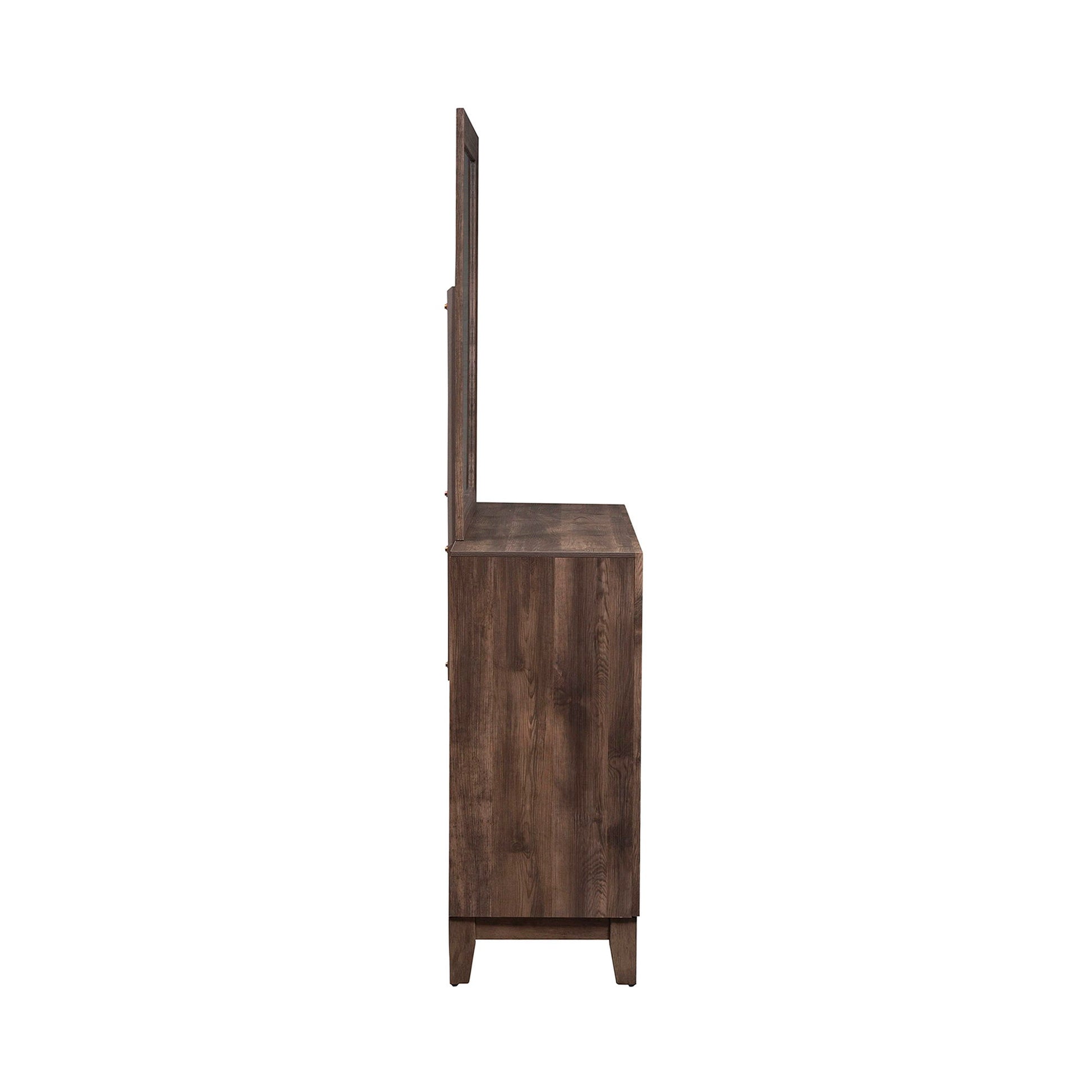 Ridgecrest - Dresser & Mirror - Light Brown - Hornell Furniture Outlet