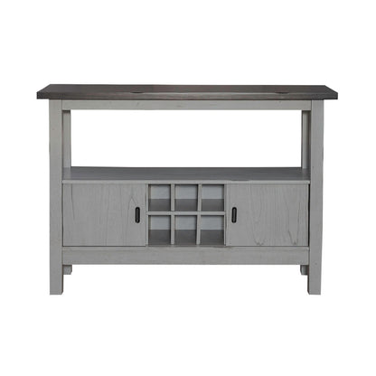 Newport - Server - Gray - Hornell Furniture Outlet