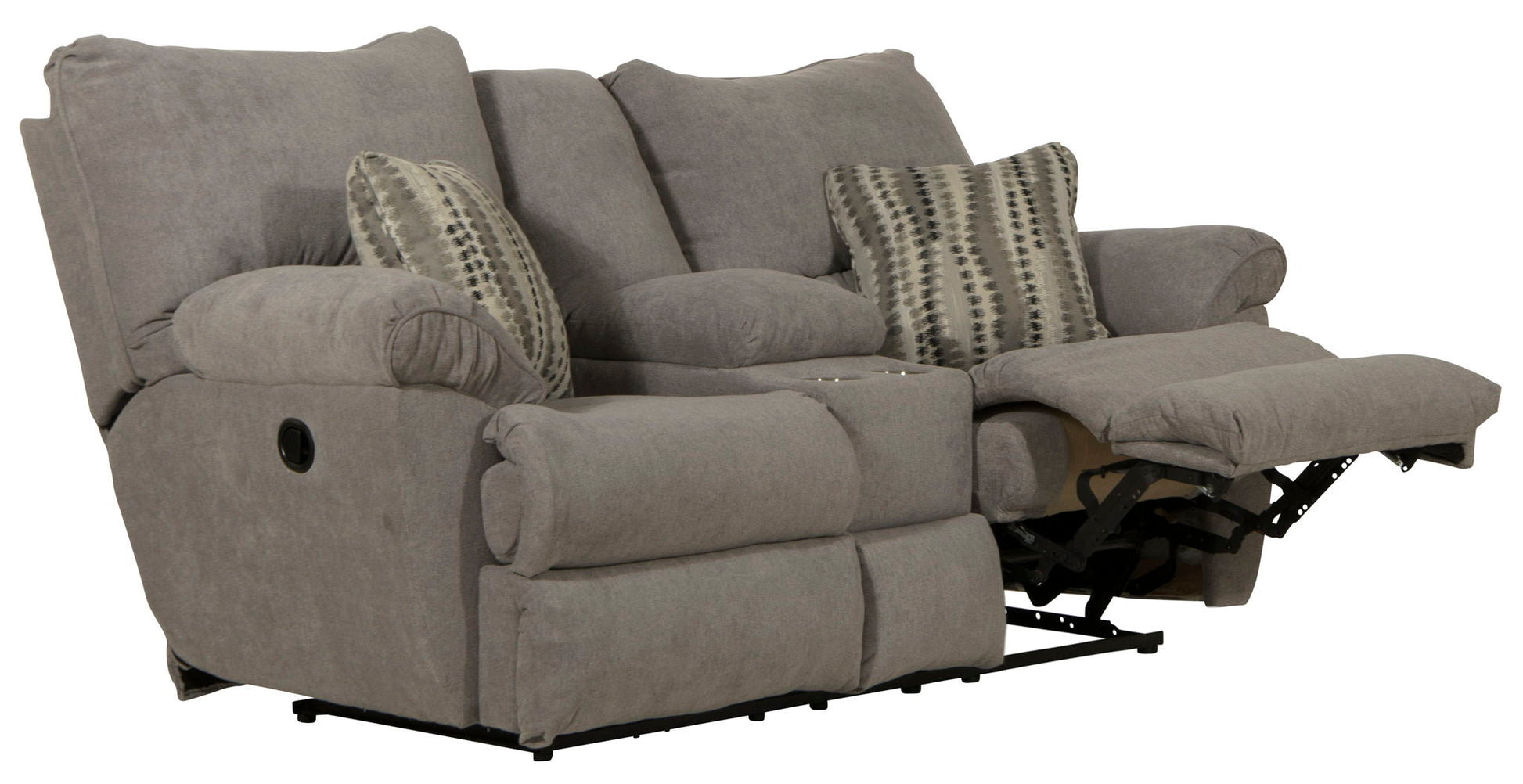 Sadler - Lay Flat Reclining Console Loveseat - Hornell Furniture Outlet