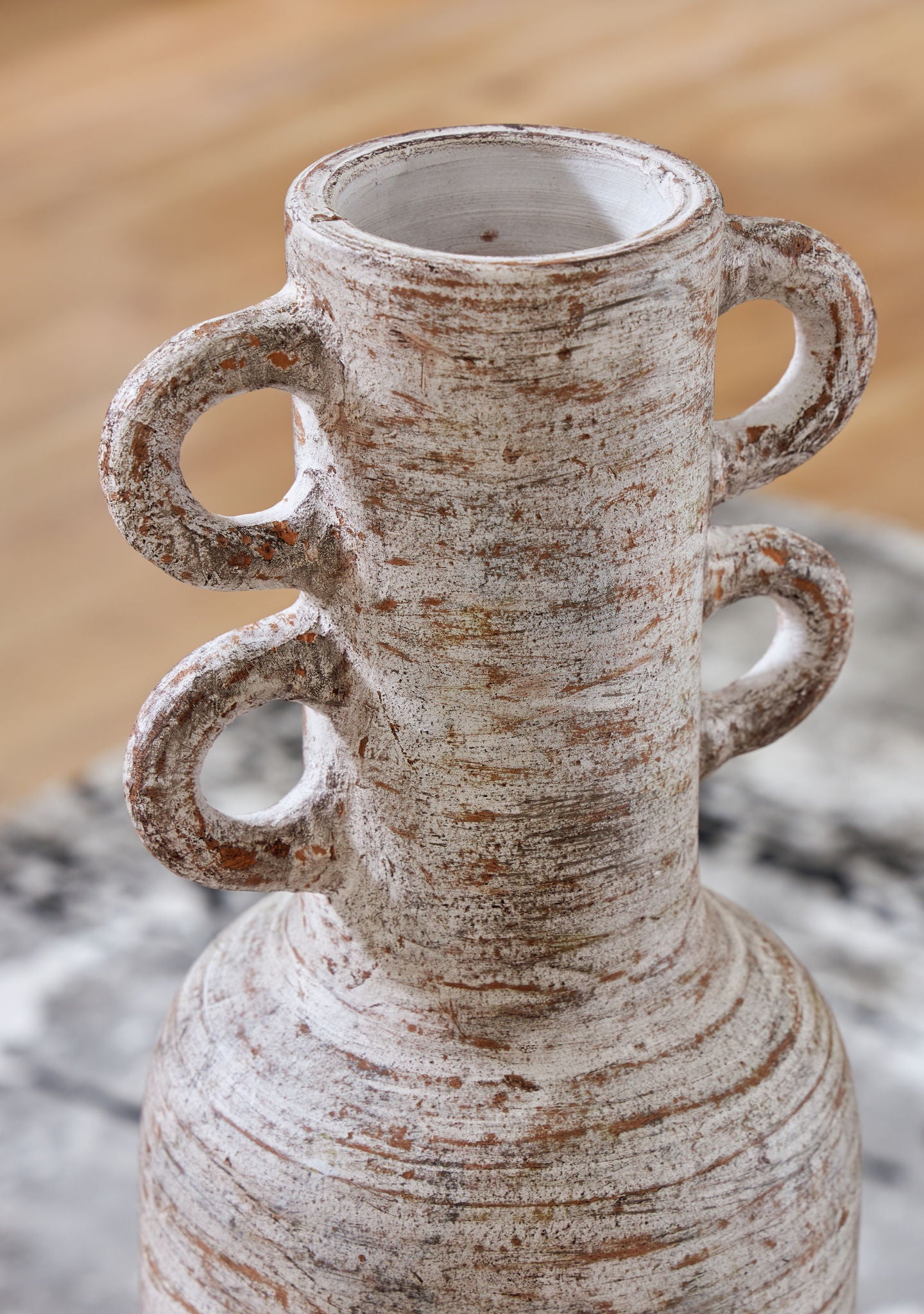 Wellbridge - Distressed White - Vase - Hornell Furniture Outlet