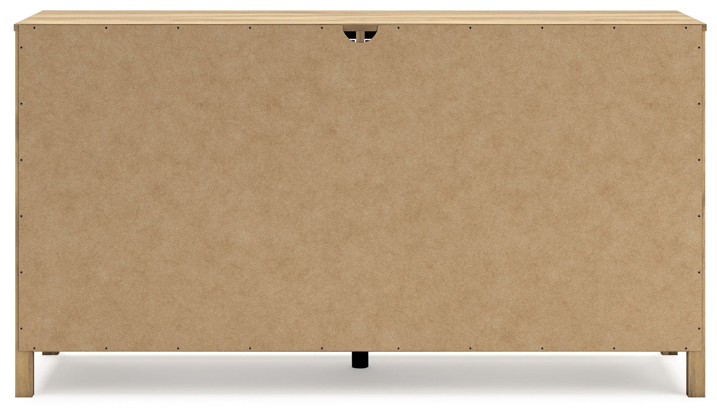 Bermacy - Light Brown - Six Drawer Dresser - Hornell Furniture Outlet