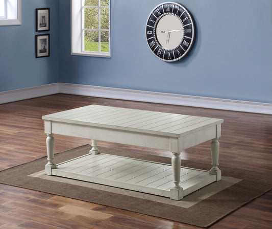 Hemingway - Lift Top Coffee Table - White - Hornell Furniture Outlet