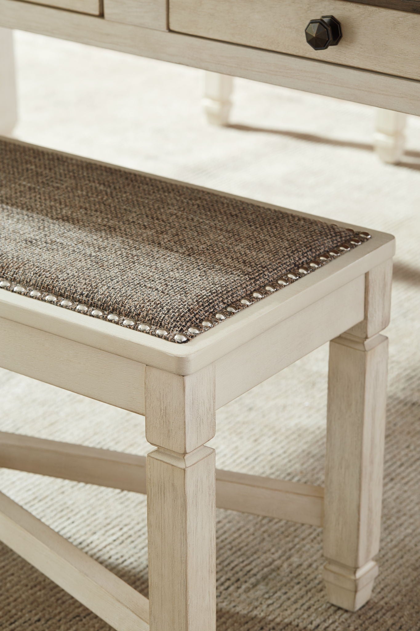 Bolanburg - Large UPH Dining Room Bench - Beige - Hornell Furniture Outlet