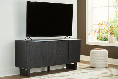 Farrelmore - Black - Accent Cabinet - Hornell Furniture Outlet