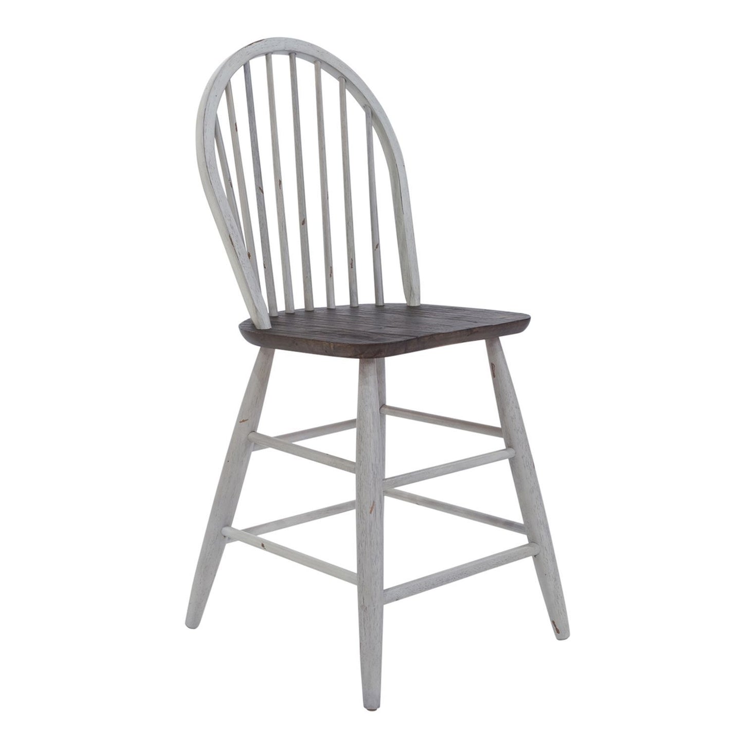 Farmhouse - 5 Piece Gathering Table Set - White - Hornell Furniture Outlet