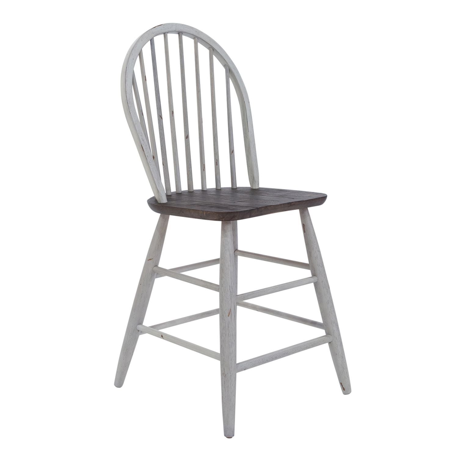 Farmhouse - 5 Piece Gathering Table Set - White - Hornell Furniture Outlet