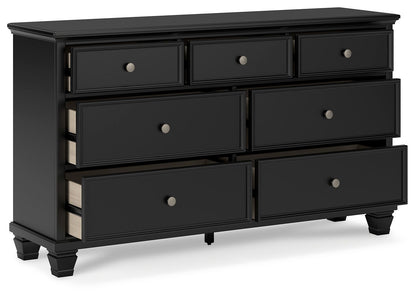 Lanolee - Black - Dresser - Hornell Furniture Outlet