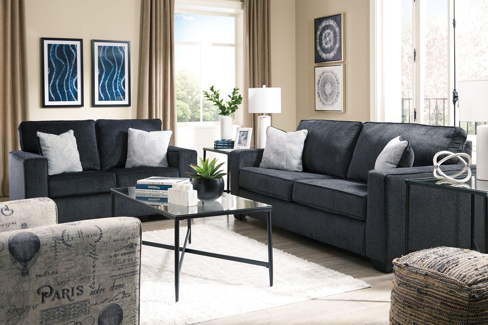 Altari - Stationary Loveseat - Hornell Furniture Outlet