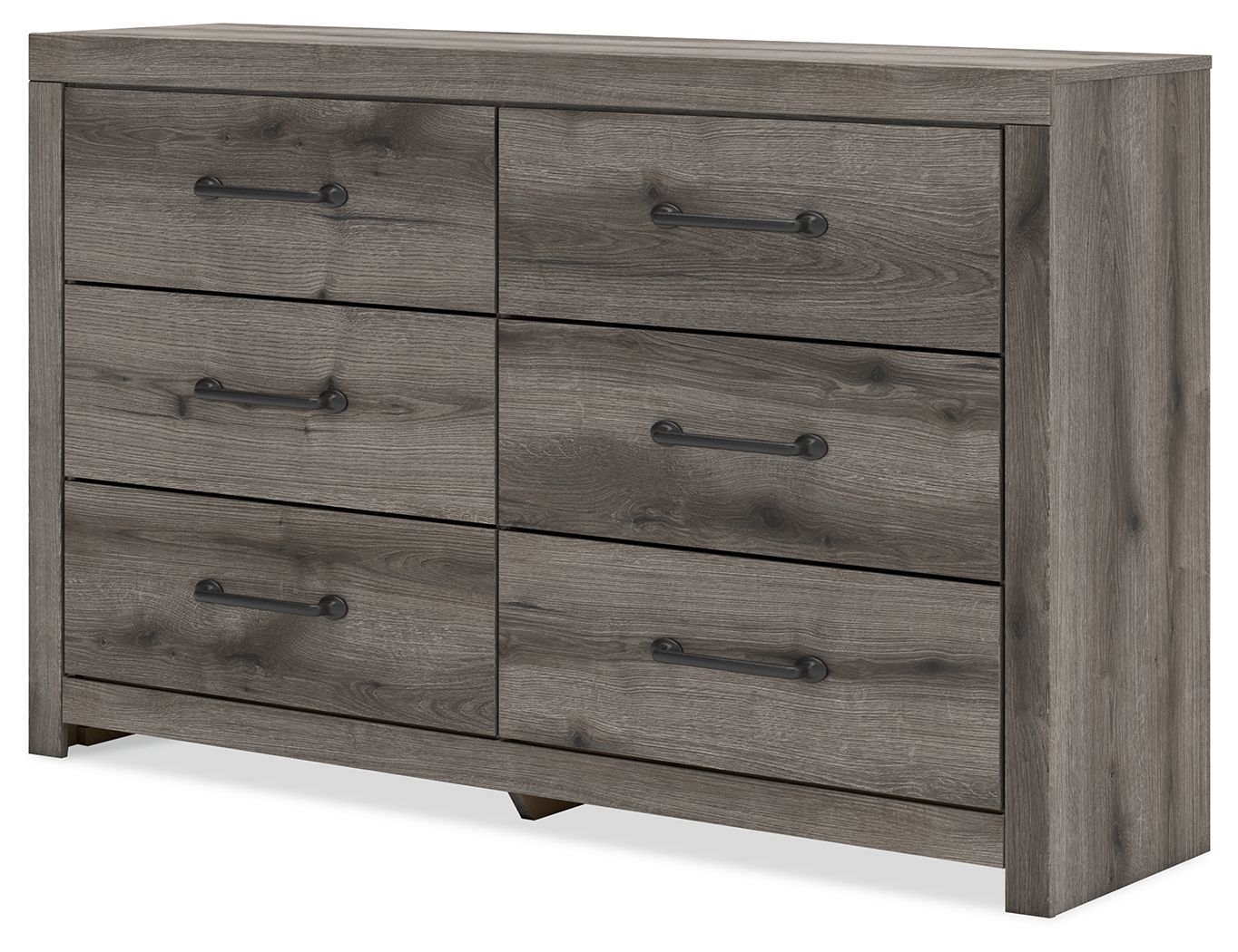Graystorm - Brown Gray - Six Drawer Dresser - Hornell Furniture Outlet