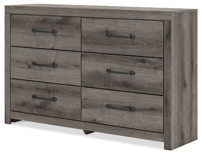 Graystorm - Brown Gray - Six Drawer Dresser - Hornell Furniture Outlet