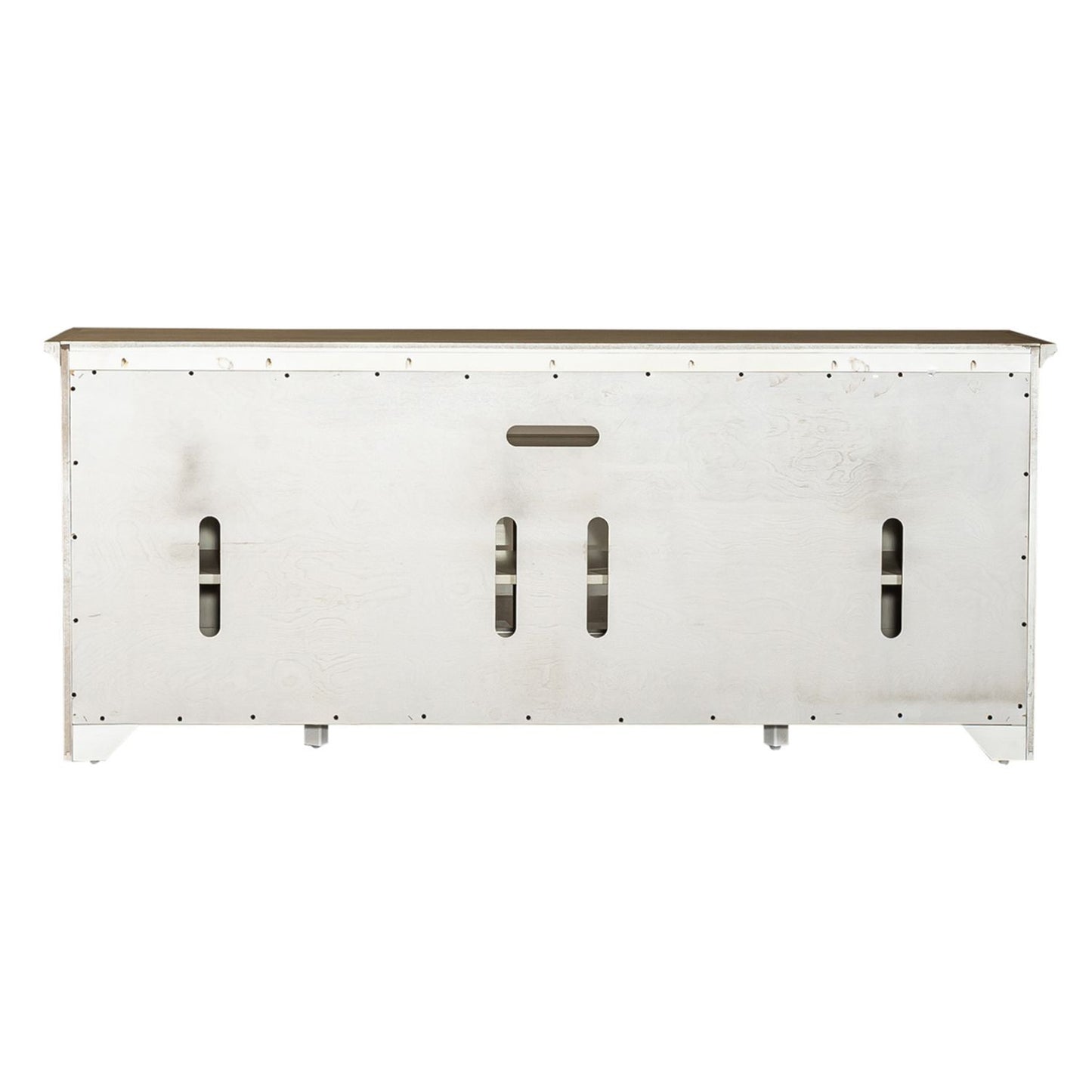 Farmhouse Reimagined - Entertainment 72" TV Stand - White - Hornell Furniture Outlet