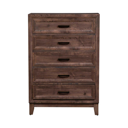 Ridgecrest - 5 Drawer Chest - Light Brown - Hornell Furniture Outlet