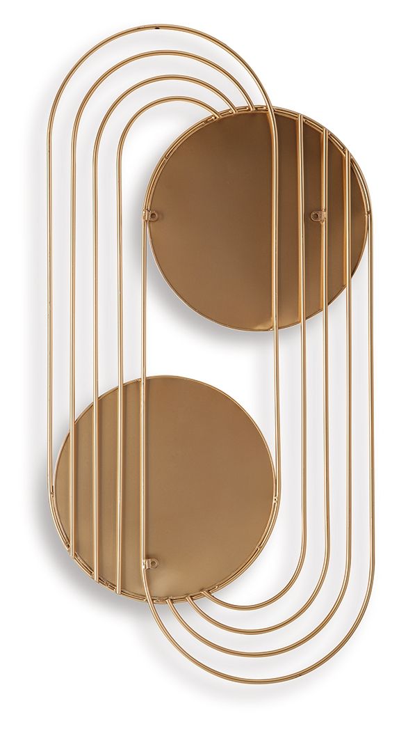 Warrenley - Gold Finish - Accent Mirror - Hornell Furniture Outlet