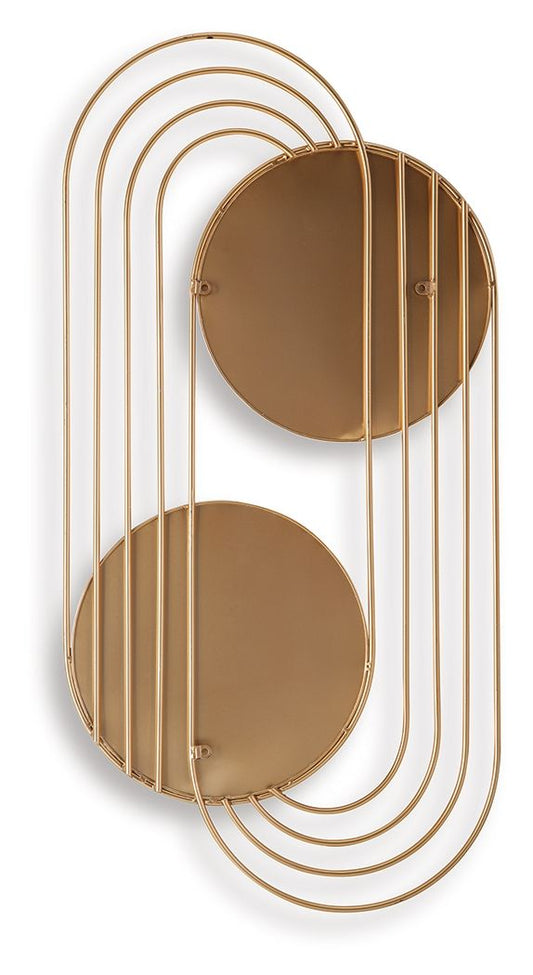 Warrenley - Gold Finish - Accent Mirror - Hornell Furniture Outlet