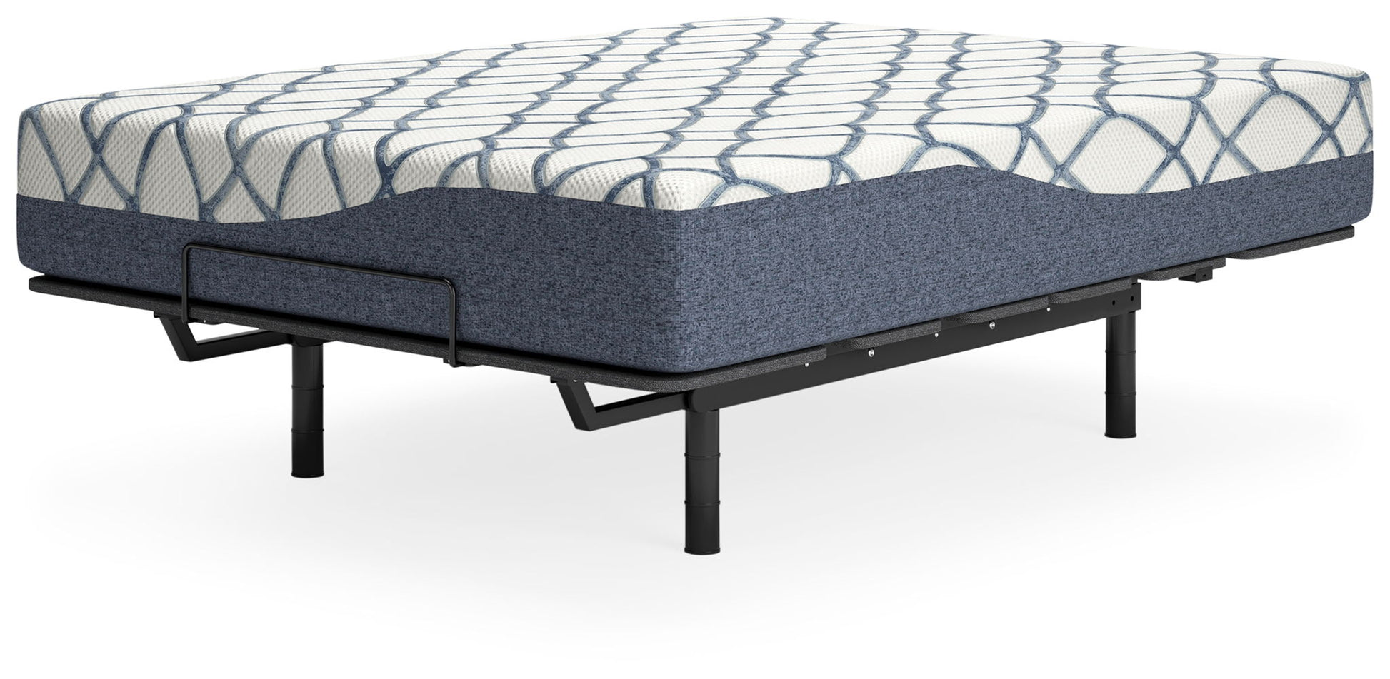 12 Inch Chime Elite 2.0 - White / Blue - California King Mattress - Hornell Furniture Outlet