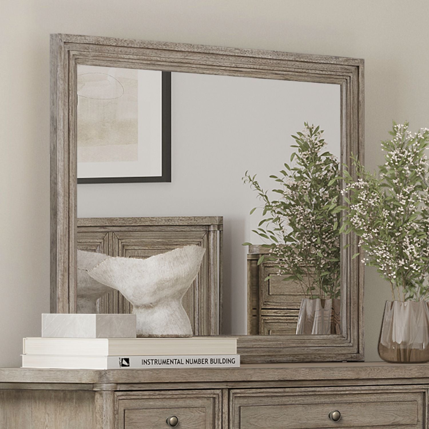 Rochelle Park - Mirror - Smokey Taupe - Hornell Furniture Outlet