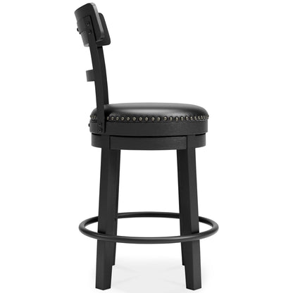 Valebeck - Full Back Swivel Stool - Hornell Furniture Outlet