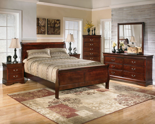 Alisdair - Reddish Brown - Two Drawer Night Stand - Hornell Furniture Outlet