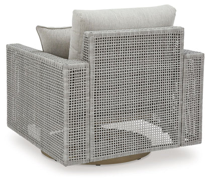 Seton Creek - Gray - Swivel Lounge With Cushion - Hornell Furniture Outlet