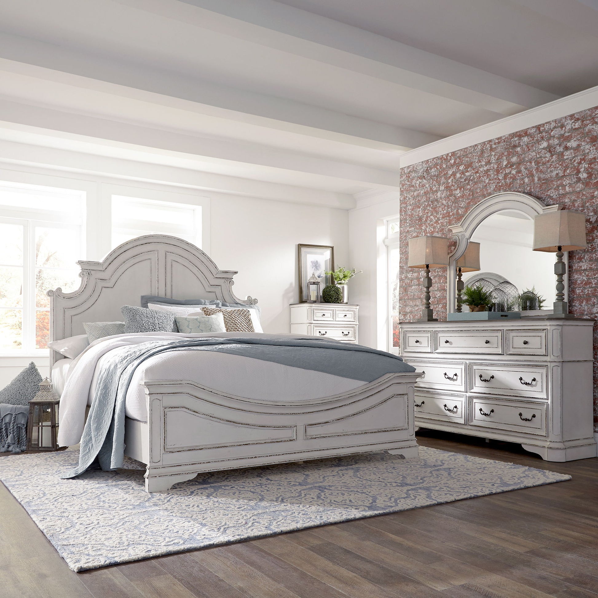 Magnolia Manor - Panel Bedroom Set - Hornell Furniture Outlet