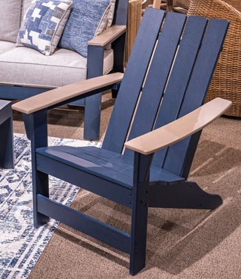 East Beach - Black / Beige - Adirondack Chair - Hornell Furniture Outlet