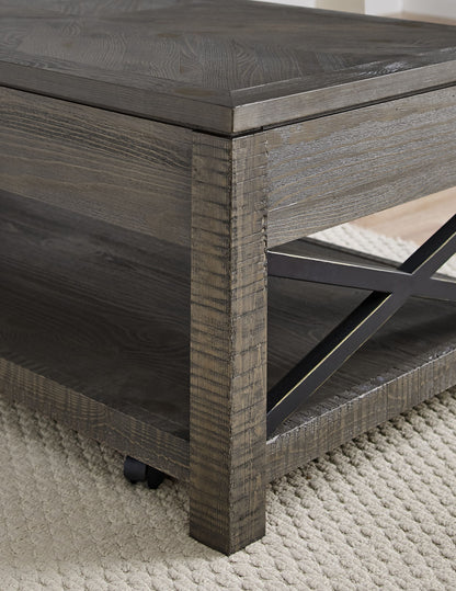 Dexter - Lift Top Cocktail Table - Brown - Hornell Furniture Outlet