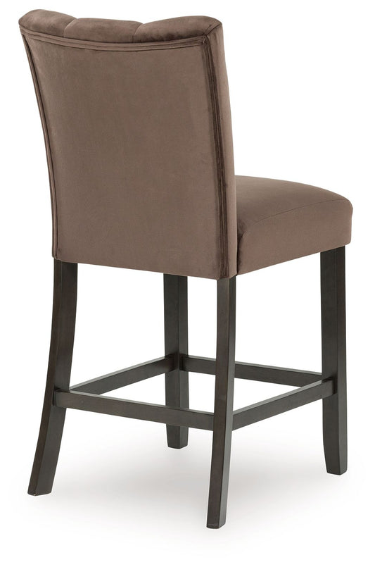 Jeshina - Mocha - Upholstered Barstool (Set of 2) - Hornell Furniture Outlet