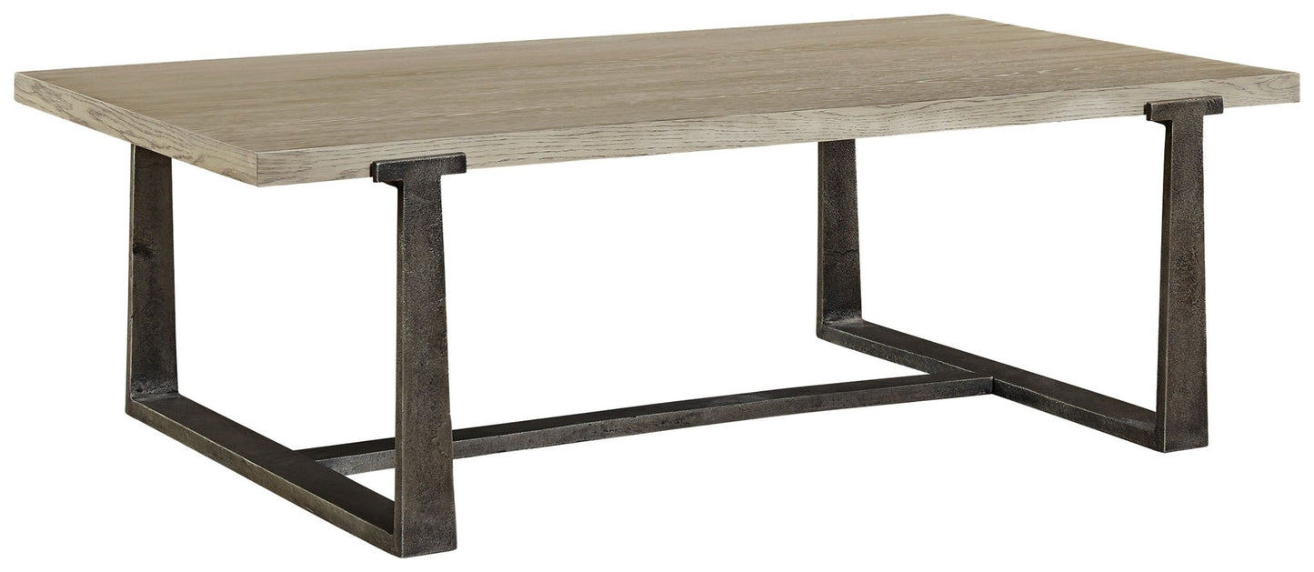Dalenville - Gray - Rectangular Cocktail Table - Hornell Furniture Outlet