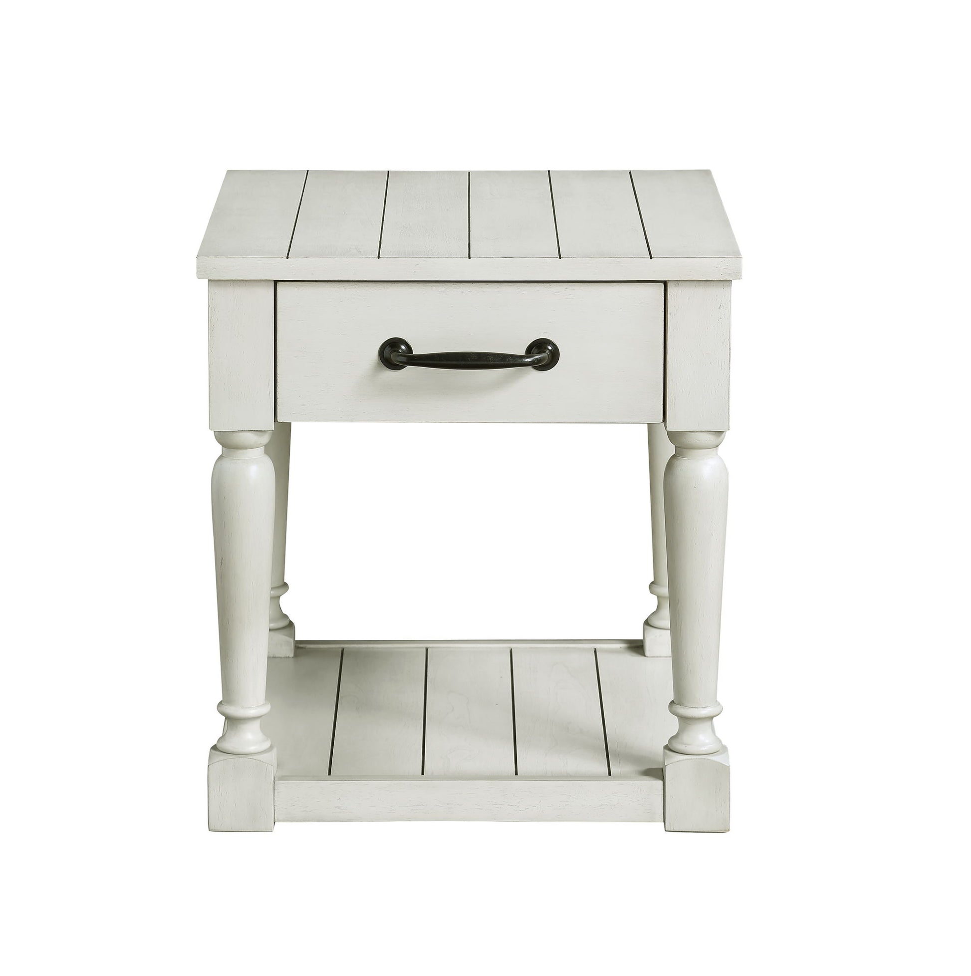 Hemingway - End Table - White - Hornell Furniture Outlet