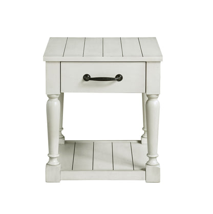 Hemingway - End Table - White - Hornell Furniture Outlet