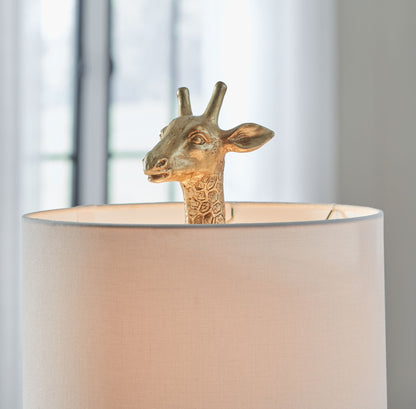 Ferrison - Gold Finish - Poly Table Lamp - Hornell Furniture Outlet