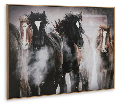 Chaseburn - Brown / Black / White - Wall Art - Hornell Furniture Outlet